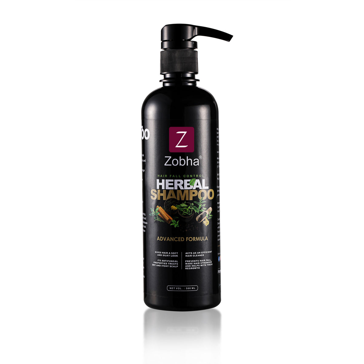 Zobha Herbal Shampoo with Hair Fall Control - 500ml