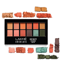 Lakme Absolute Infinity Eye Shadow Palette, Coral Sunset, 12 g