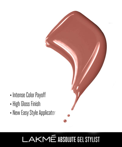 Lakme Absolute Gel Stylist Nail Color  33 Saddle - 12 ml