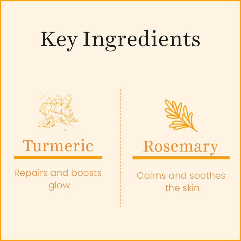 O3+ Vitamin C & Turmeric Glow Gel Cream Turmeric + Rosemary - 50gm