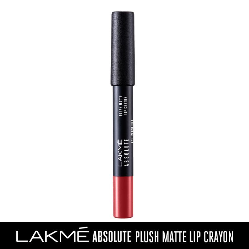 Lakme Absolute Plush Matte Lip Crayon 401 Peach Fizz 2.8 g