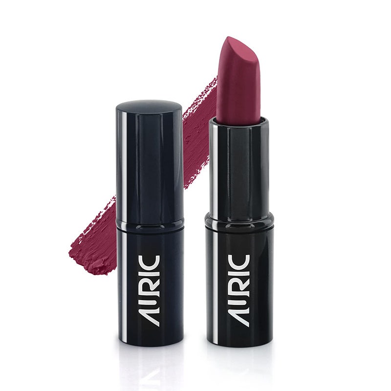 Auric MatteCreme Lipstick, Hot Plum - 4gm