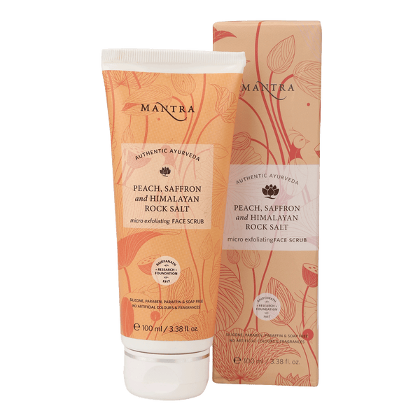 Peach, Saffron and Himalayan Rock Salt Micro Exfoliating Face Scrub-100ML