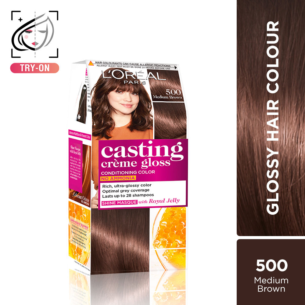 L'Oreal Paris Casting Creme Gloss Hair Color - Medium Brown 500