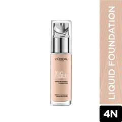 L'Oreal Paris True Match Super-Blendable Foundation With Hydrating Hyaluronic Acid - 4N Beige (30ml)