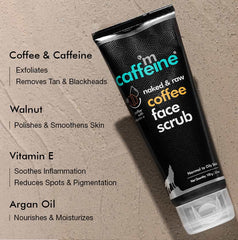 M Caffeine Coffee Face Scrub with Walnut for Fresh & Glowing Skin - 100 g
