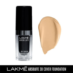 LAKME ABSOLUTE 3D COVER FOUNDATION W120 WARM CREME - 15 ML