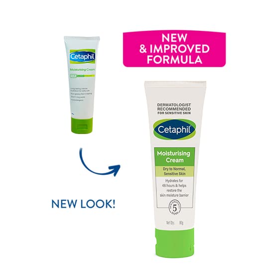 Cetaphil Moisturising Cream For Face & Body , Dry To Normal Skin - 80 gm