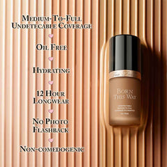 Too Faced Born This Way Flawless Coverage Natural Finish Foundation (Sand)- 30 mL