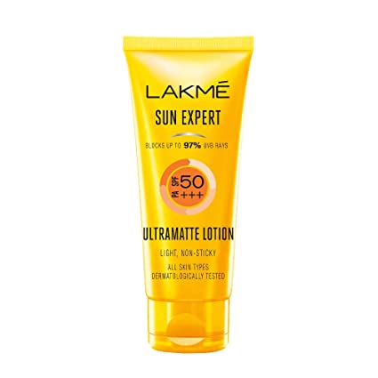 LAKMÉ Sun Expert SPF 50 PA+++ Ultra Matte Lotion, 100 ml