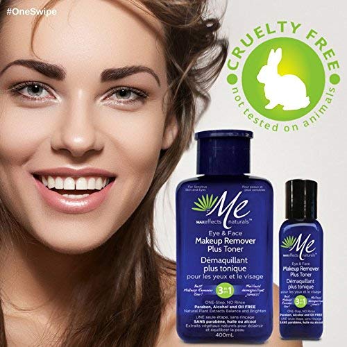 MaxEffect Naturals Eye & Face Makeup Remover Plus Toner - 400Ml