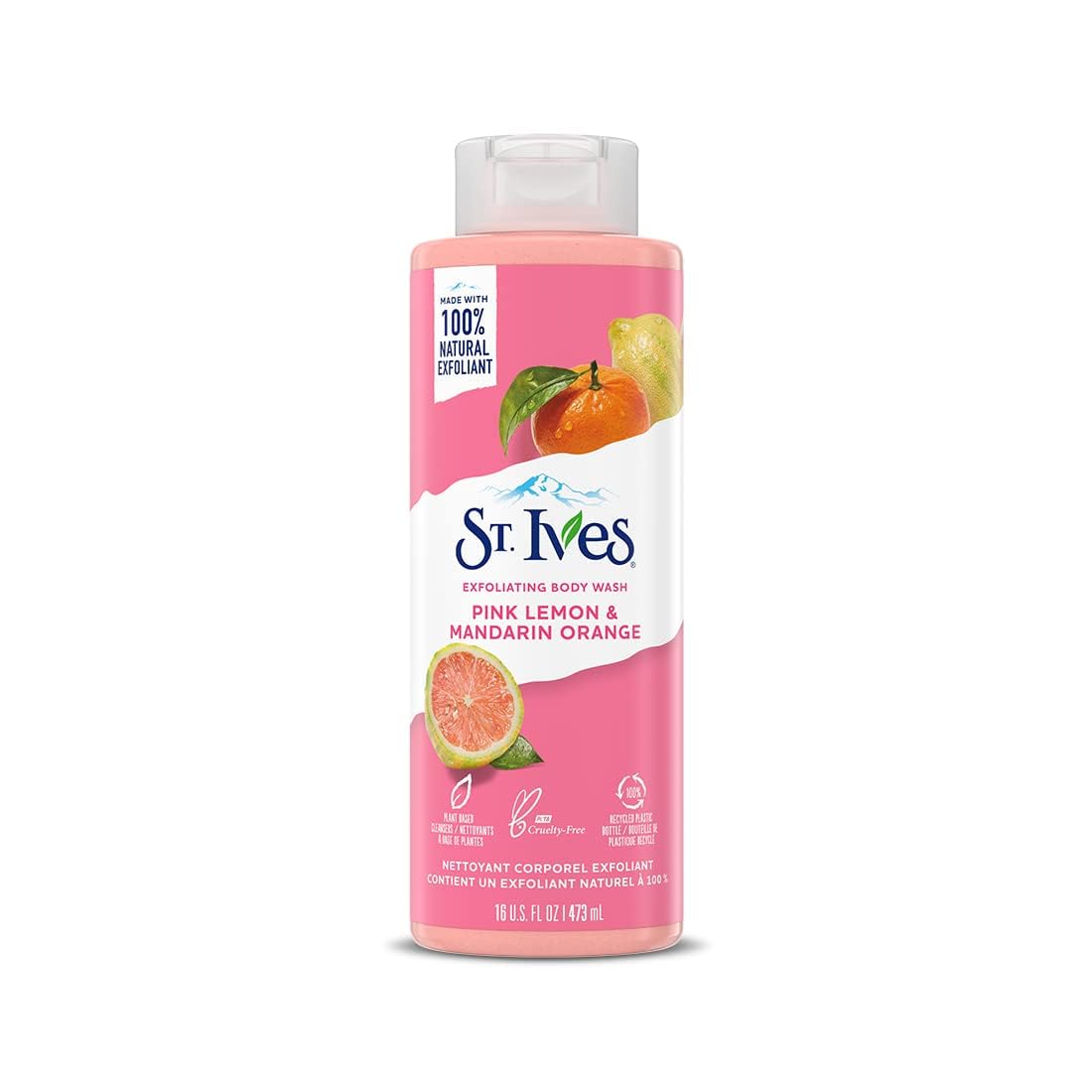 St. Ives, Radiant Skin Scrub, Pink Lemon & Mandarin - 473ML