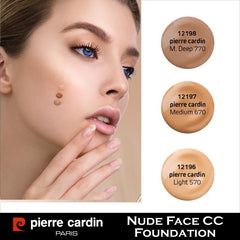Pierre Cardin Paris - Second Skin Nude Face CC Foundation 670-Medium - 30ml
