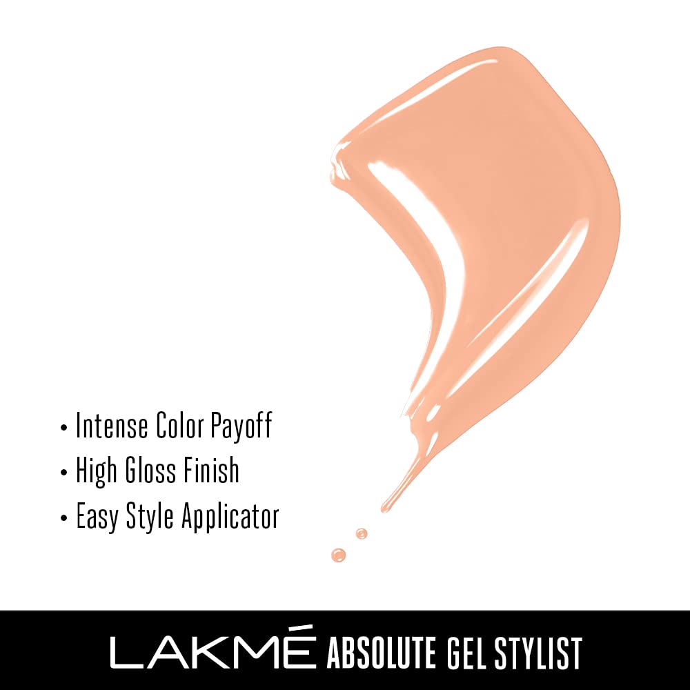 Lakmé Absolute Gel Stylist Nail Color, 91 Bubble - 12ml