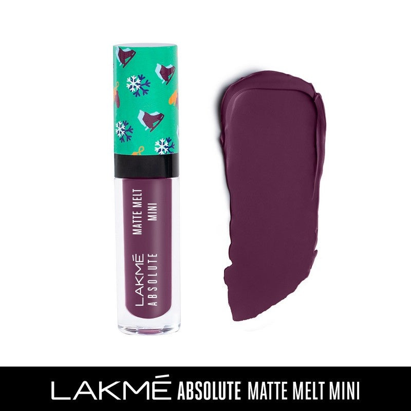 Lakme Absolute Matte Melt Mini liquid Lipstick 502 Purple Tourist 2.4ml