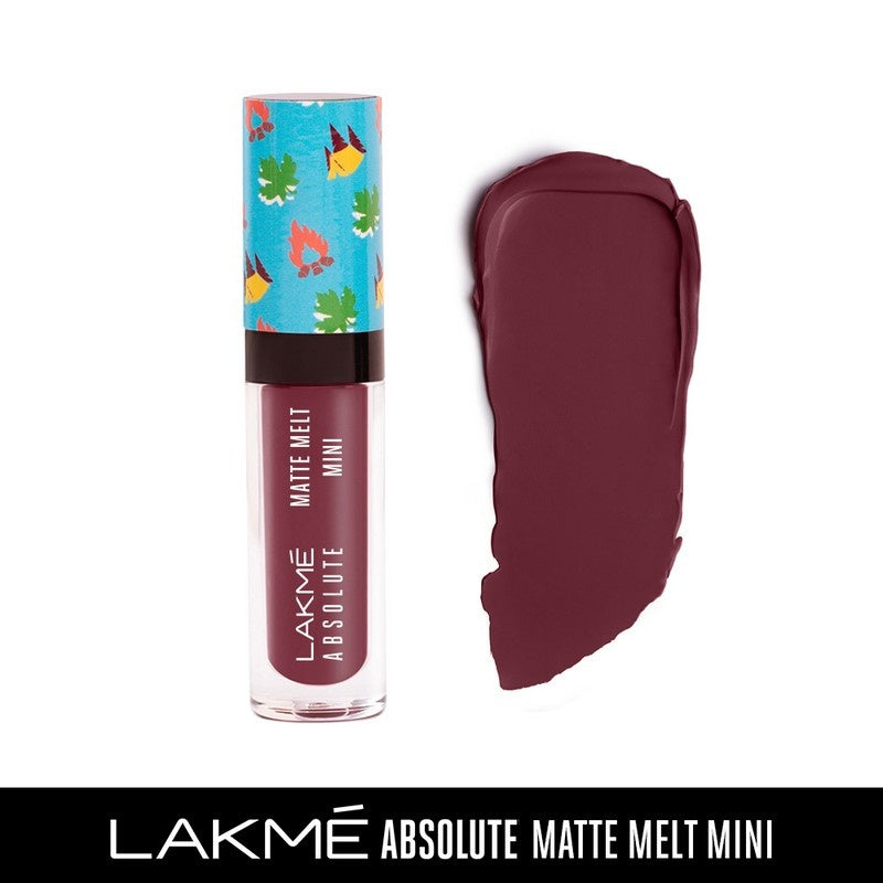 Lakme Absolute Matte Melt Mini liquid Lipstick 503 Wine Voyage 2.4ml