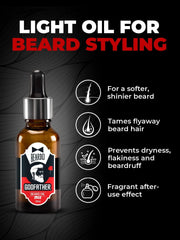 Beardo Beard Oil for men - Godfather Lite Beard and Moustache Oil - 30ml