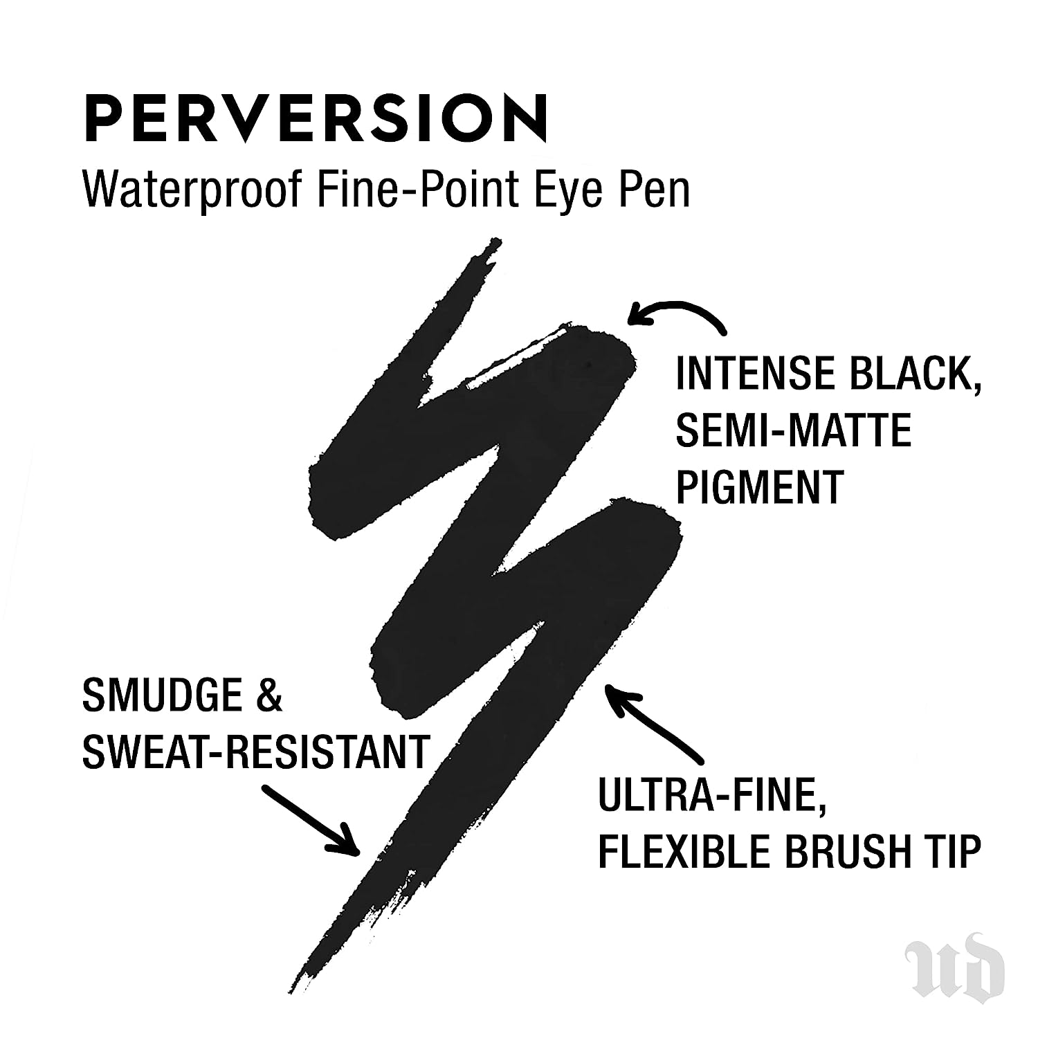 Urban Decay PERVERSION Waterproof Fine-Point Eye Pen Black - 0.55ml
