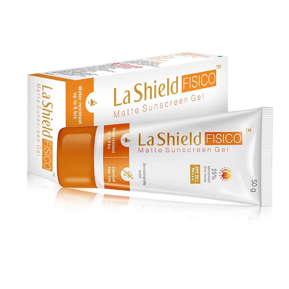La Shield Fisico Matte Sunscreen Gel - SPF 50+, 50g