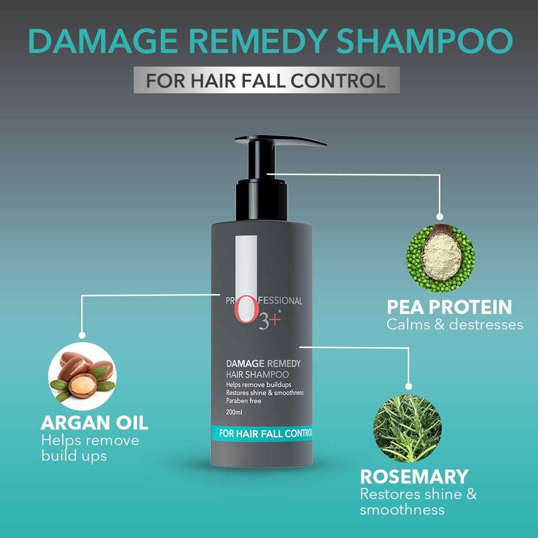 O3+ Professional Damage Remedy Hair Shampoo - 200 ml