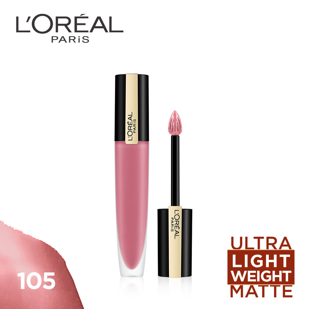 L'oreal Paris ROUGE SIGNATURE Liquid Lipstick 105 I Rule - 7ml