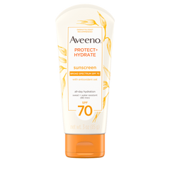 Aveeno Protect + Hydrate Lotion Sunscreen With Broad Spectrum SPF 70