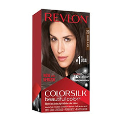 REVLON ColorSilk Beautiful Hair Color 20 BROWN BLACK