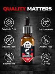 Beardo Beard Oil for men - Godfather Lite Beard and Moustache Oil - 30ml