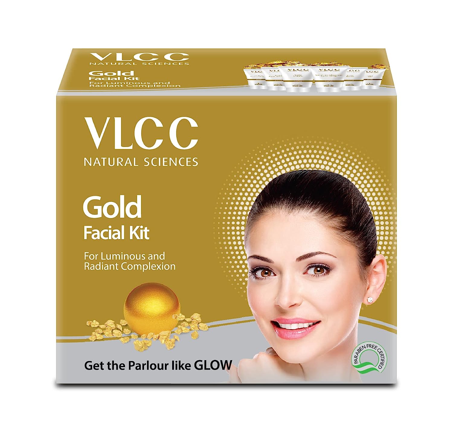 VLCC Natural Sciences Gold Facial Kit for Luminous and Radiant Complexion 60g