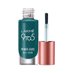 Lakme 9 To 5 Primer + Gloss Nail Colour - Emerald Power 6ml
