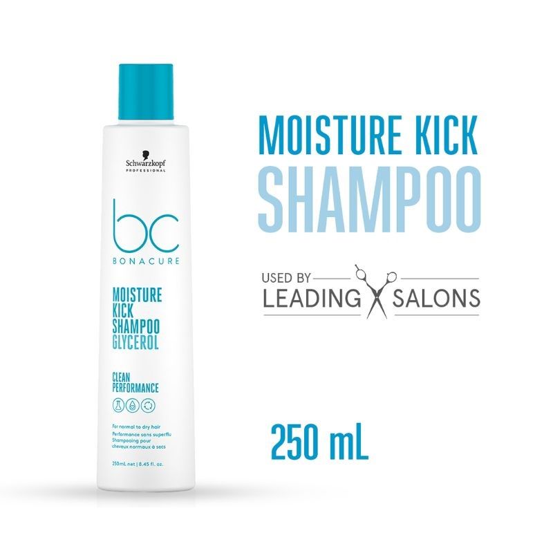 Schwarzkopf Professional Bonacure Moisture Kick Shampoo With Glycerol - For Dry Hair (250ml)
