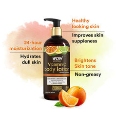 WOW Skin Science Vitamin C Body Lotion  Moisturising & Smoothening Care - 400ml
