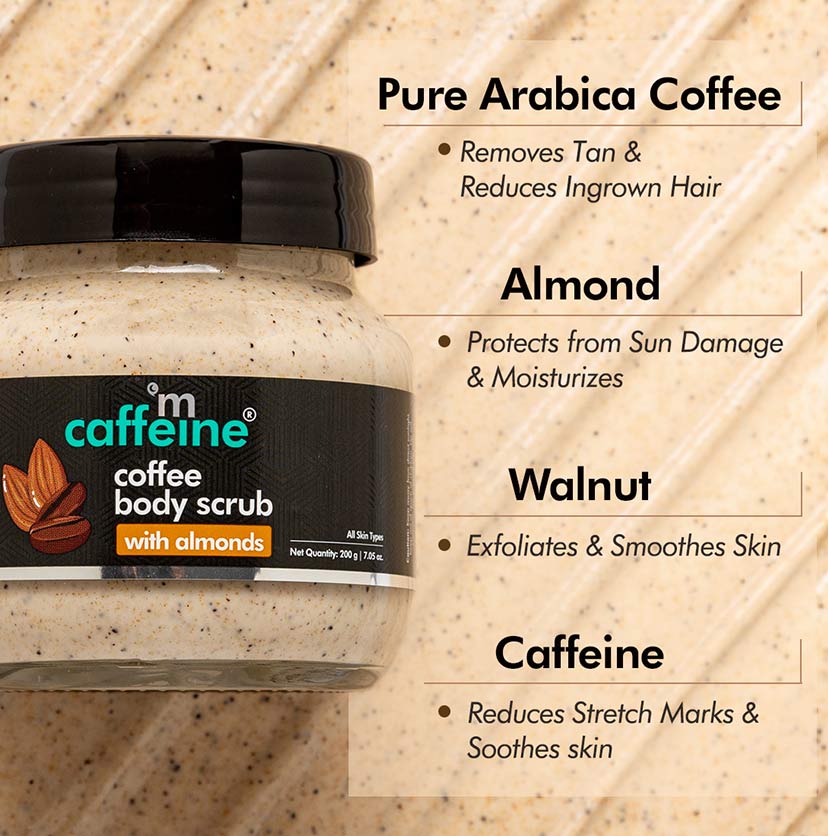 M Caffeine Coffee Body Scrub with Almonds - 200g