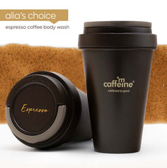 M Caffeine Espresso Coffee Body Wash + Scrub with Natural AHA - 300ml