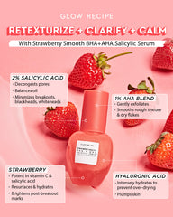 Glow Recipe Strawberry Smooth BHA + AHA Salicylic Serum - 30ml