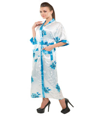 Eva Paris-2 Pes Set Nighty With Gawn Blue Night Wear-K75-3355