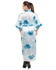 Eva Paris-2 Pes Set Nighty With Gawn Blue Night Wear-K75-3355