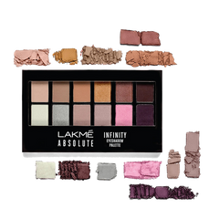 Lakme Absolute Infinity Eye Shadow Palette, Soft Nudes - 12 g