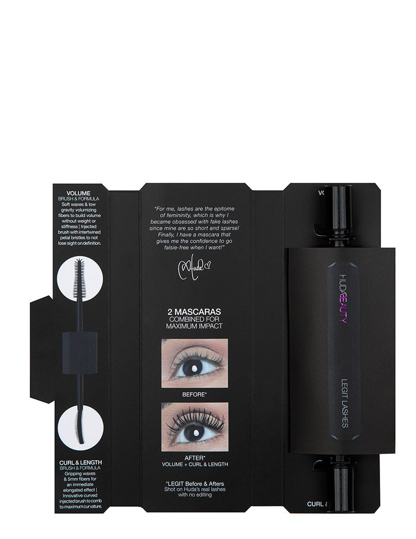 HUDA BEAUTY Legit Lashes Double-Ended Mascara - Very Vanta