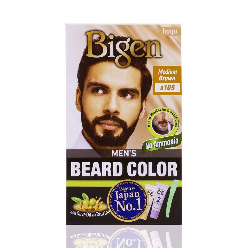 Bigen Men's Beard Color - Medium Brown B105 - 40g