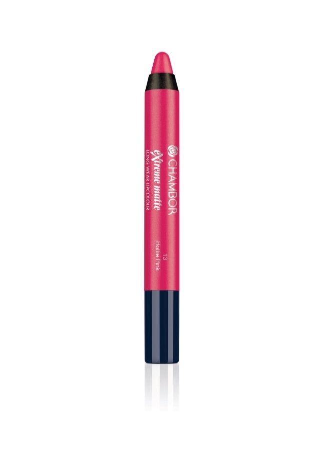 Chambor Extreme Matte Long Wear Lip Colour, Hottie Pink #13