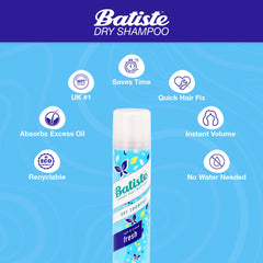 Batiste Instant Hair Refresh Dry Shampoo Light & Breezy Fresh - 200 ml