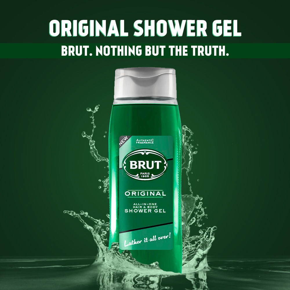 Brut Original All - In- one Hair & Body Shower Gel - 500ml