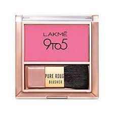 Lakme 9 To 5 Pure Rouge Blusher, Pretty Pink, 6 gm