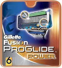 Gillette Fusion Proglide power 6 cartridgts