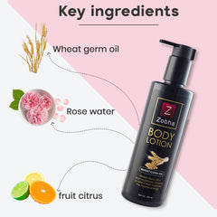 Zobha Body Lotion With Pure Wheat Germ Oil - 250ml