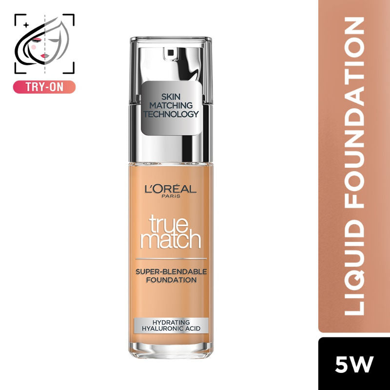 L'Oreal Paris New True Match Foundation - 5D/5W Golden Sand - 30ml