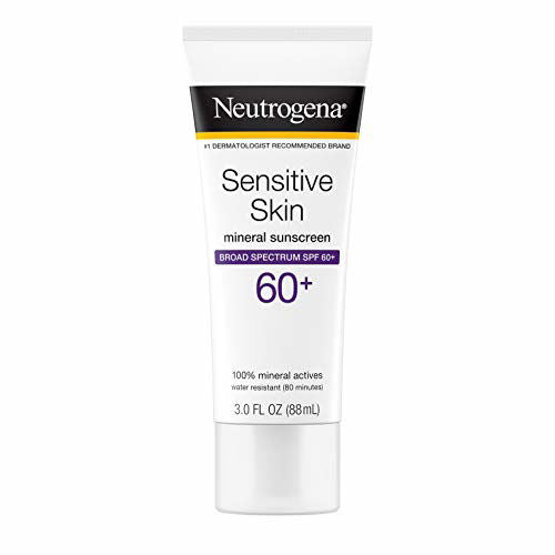 neutrogena sensitive skin mineral sunscreen spf60+ 88ml