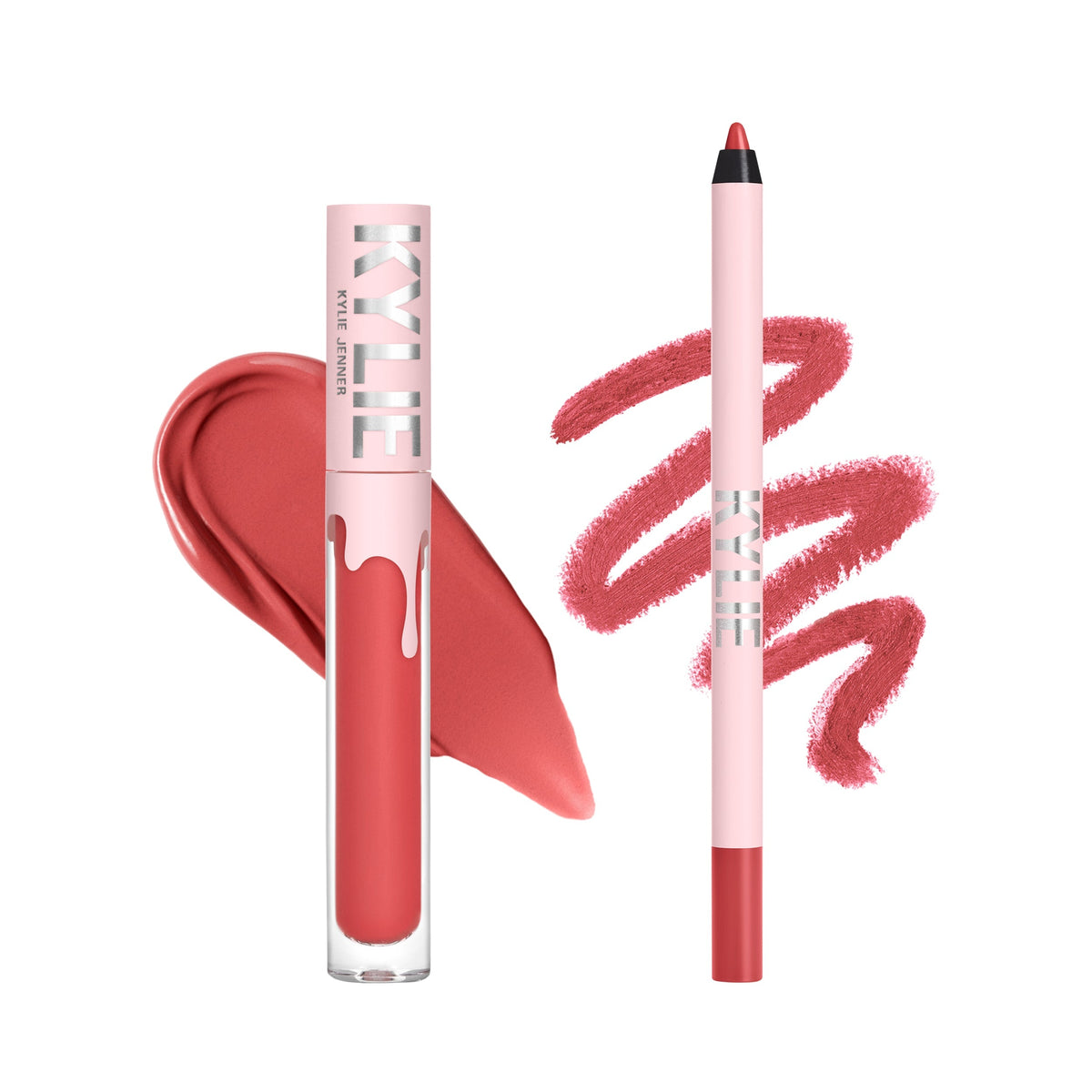 Kylie Jenner Matte Liquid Lipstick & Lip Liner Bad Lil Thing - 3.00ml