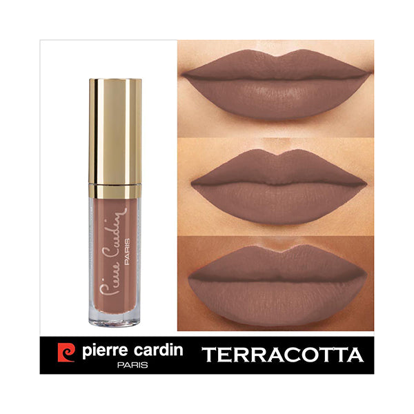 Pierre Cardin ParisMatt Wave Liquid Lipstick Ultra Long Lasting 614 Terracotta - 5ml